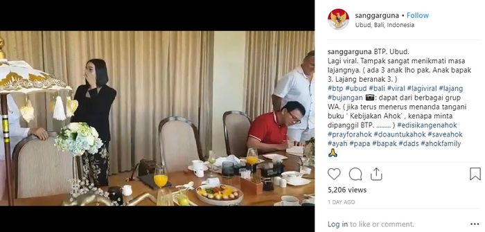 Ahok dan Puput di Bali