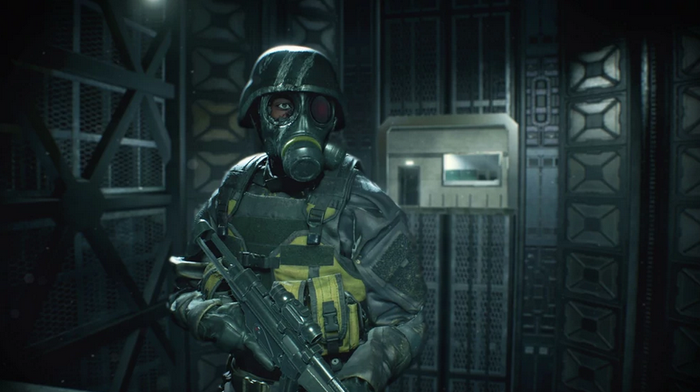 Prajurit di Resident Evil 2 Remake: The Ghost Survivor dalam cerita The Ghost Survivor