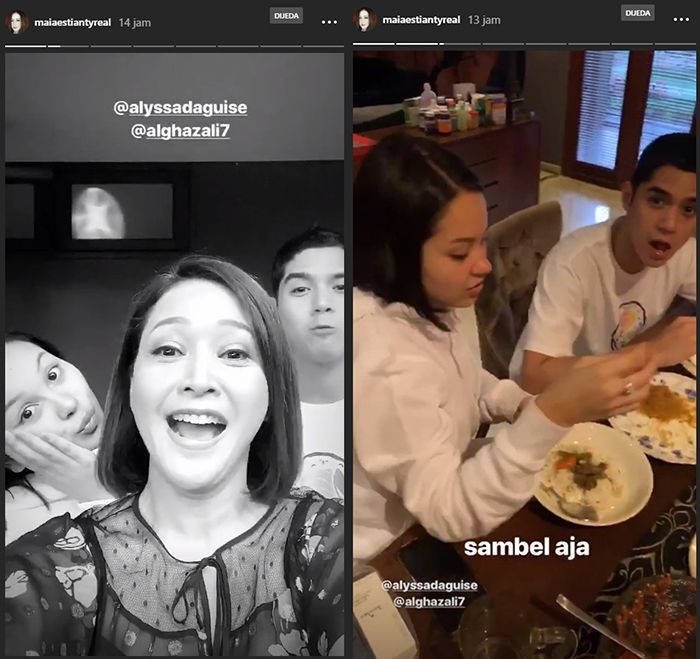 Makan malam bersama <a href='https://pontianak.tribunnews.com/tag/maia-estianty' title='Maia Estianty'>Maia Estianty</a>