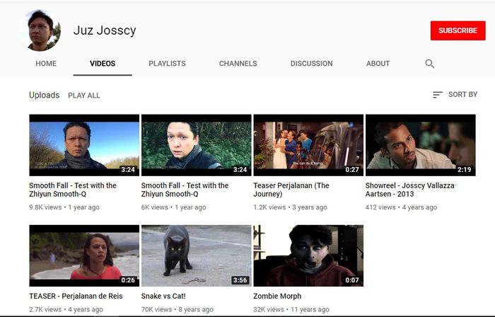 Channel YouTube tunangan Rina Nose