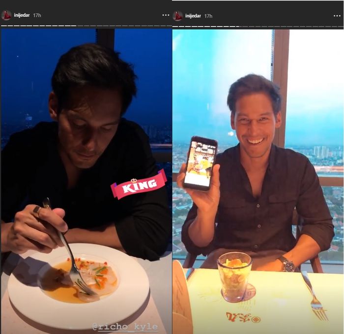 Jessica Iskandar saat makan malam romantis bersama Richard Kyle