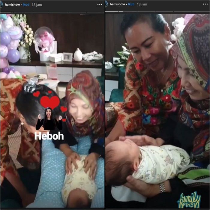 Potret haru ibunda Hamish yang melihat cucunya telah lahir