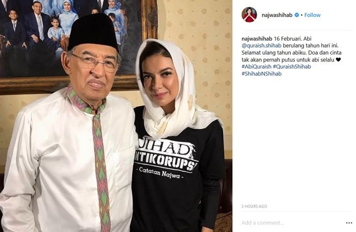 Unggahan Najwa Shihab di instagram pribadinya.