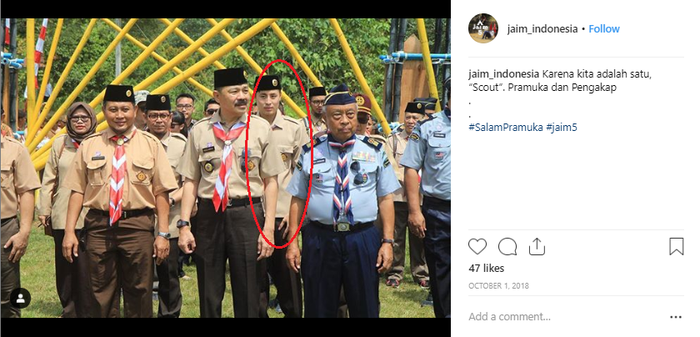 Davin Kirana mendampingi ayahnya