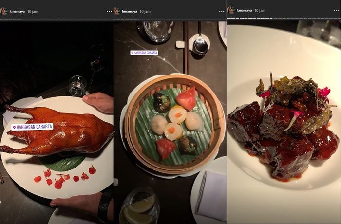 Makanan yang dihabiskan Luna Maya di malam minggu