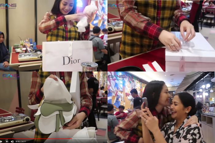 Nagita terharu dapat kado ini dari Caca Tengker