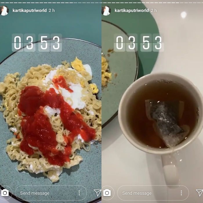 Postingan Instagram Story Kartika Putri