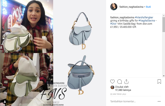 Harga tas kado dari Caca Tengker