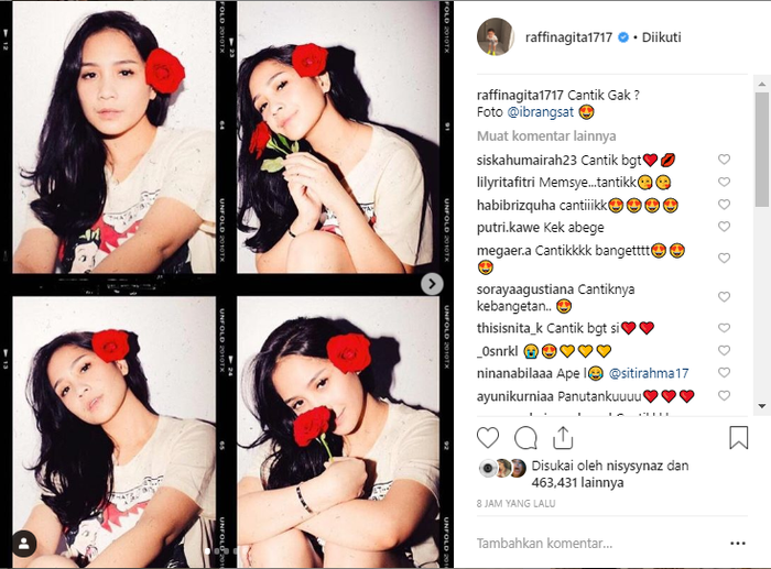 Potret imut dan cantik Nagita Slavina