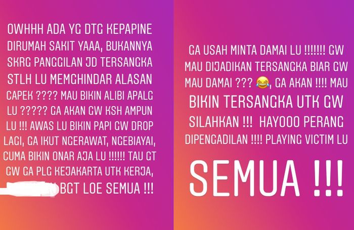 Dewi Perssik murka kesehatan ayahnya dijadikan alasan untuk mangkir panggilan polisi