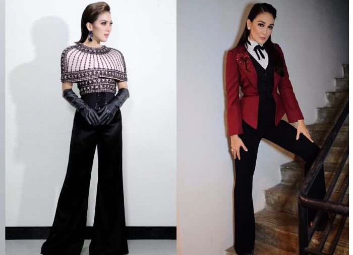 Gaya Syahrini vs Luna Maya