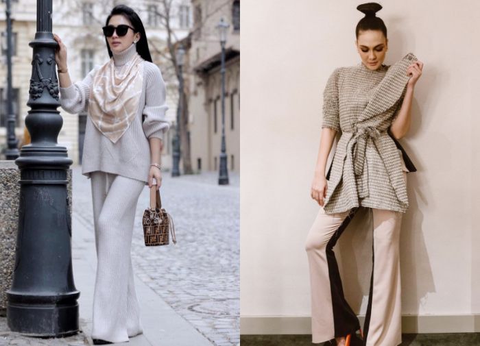 Gaya Syahrini vs Luna Maya