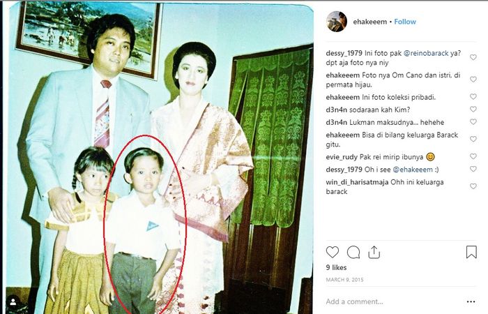 Potret lawas Reino Barack dan Maya Barack saat masih kecil