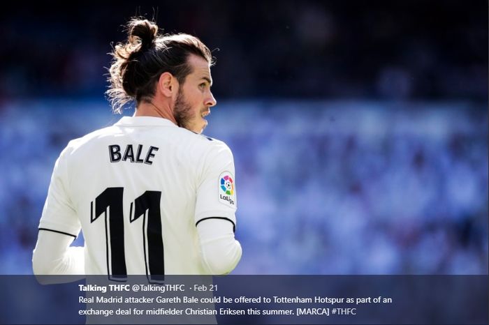 Gareth Bale terancam dilego oleh Real Madrid akibat penurunan performa dan dijadikan umpan untuk gaet Christain Eriksen.