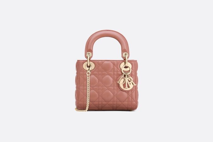 Mini Lady Dior Bag in Pink Lambskin yang tampak dibawa Aliya Rajasa