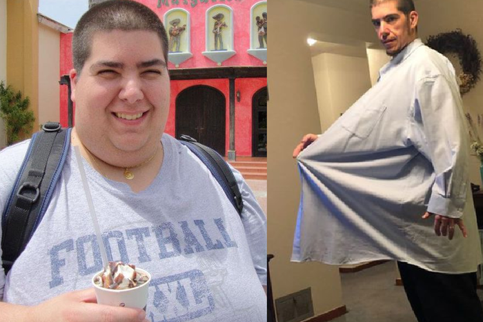 Robert Treglia berhasil menurunkan berat badan hingga 181 kilogram.