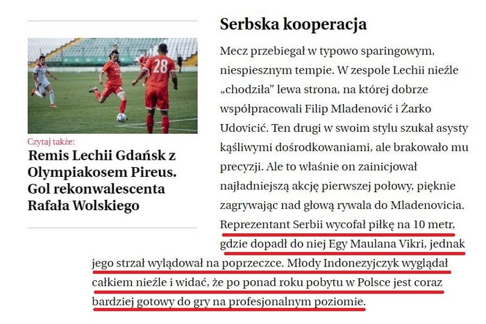 Media Polandia trojmiasto.wyborcza.pl sebut Egy Maulana siap bermain di level profesional