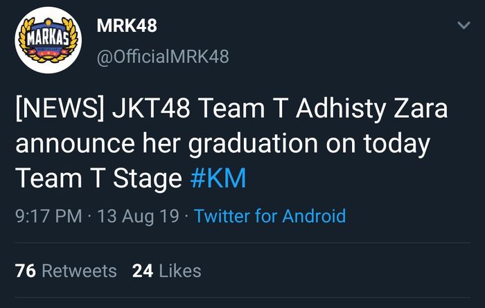 Zara JKT48 GRADUATE