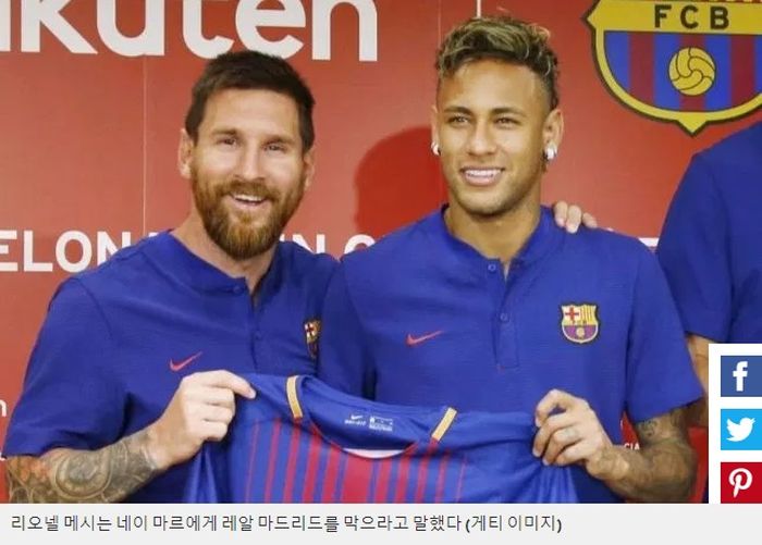 Lionel messi dan Neymar kala berkostum Barcelona