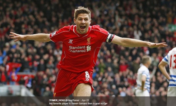 Mantan kapten Liverpool, Steven Gerrard.