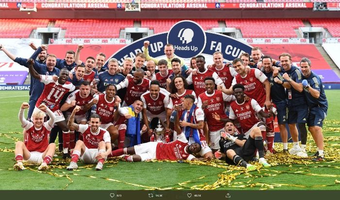 Arsenal menjuarai Piala FA edisi 2019-2020.