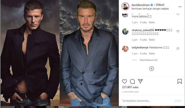 perbandingan potret David Beckham sekarang dan 15 tahun lalu