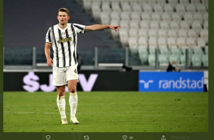 Bek Juventus asal Belanda, Matthijs de Ligt.