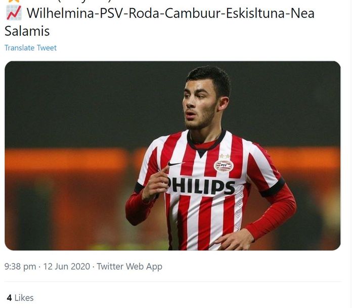 Farshad Noor, eks PSV Eindhoven yang dirumorkan ke Persib Bandung