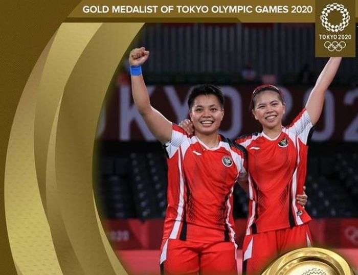 Greysia Polii dan Apriyani Rahayu menyumbangkan medali emas pertama untuk Indonesia.
