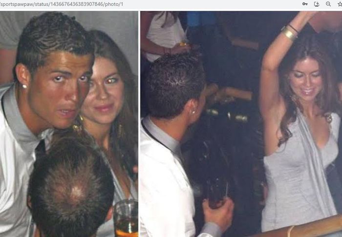 Potret kebersamaan Cristiano Ronaldo dan Kathryn Mayorga pada 2009 silam.