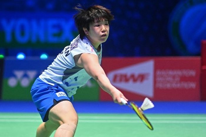 Tunggal putri Jepang, Akane Yamaguchi pada laga final All England Open 2022, Minggu (20/3/2022)