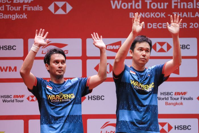 Ganda putra Indonesia, Mohammad Ahsan/Hendra Setiawan menjadi runner up di BWF World Tour Finals 2022.