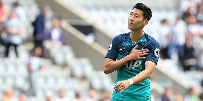 Striker tottenham Hotspur, Son Heung-min saat tampil melawan Newcastle United dalam laga lanjutan Li