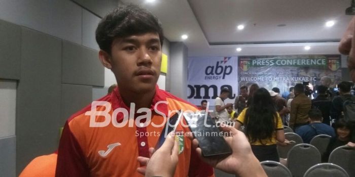 Pemain muda Mitra Kukar, Muhammad Luthfi Kamal.
