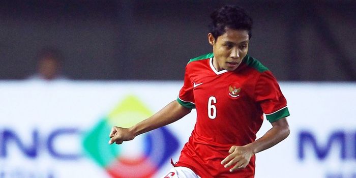 Gelandang timnas Indonesia, Evan Dimas, saat masih memperkuat timnas U-23.