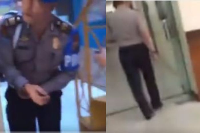 Suasana kepanikan di dalam Mapolda Riau saat terjadi serangan