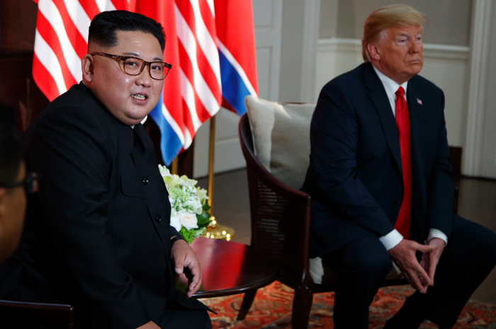 Donald Trump bertemu Kim Jong Un di Singapura, Selasa (12/6/2018)
