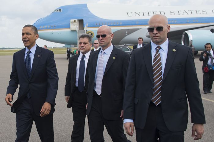 Secret Service ketika mengawal Presiden Obama
