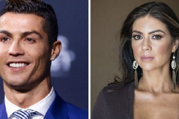 Kolase foto Cristiano Ronaldo (kiri) dan Kathryn Mayorga