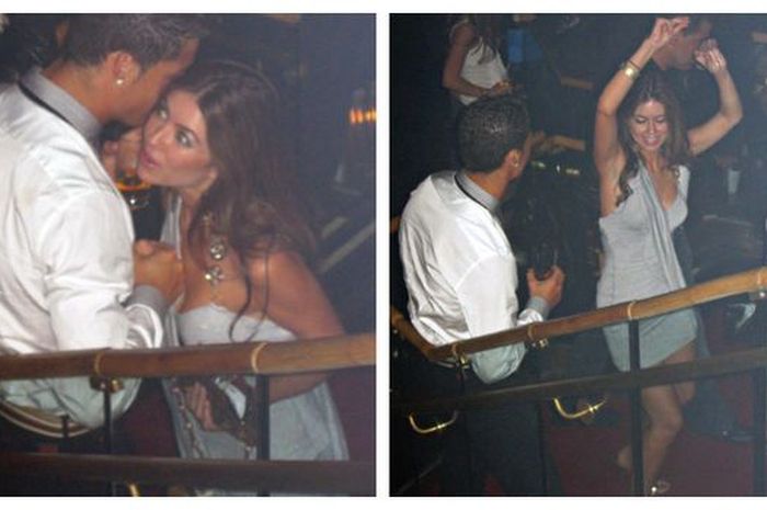 Kedekatan Cristiano Ronaldo dan Kathryn Mayorga terekam CCTV di klub malam SIn City, Las Vegas.