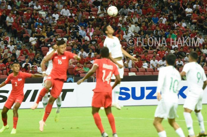 Timnas Indonesia kalah 0-1 dari timnas Singapura pada partai pertama Piala AFF 2018