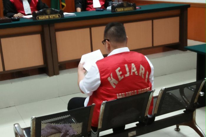Reza Bukan sidang lanjutan kasus narkotika di Pengadilan Negeri Jakarta Barat, Rabu (14/11/2018).