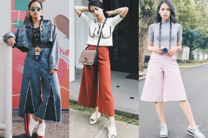 Tampil kece ala Maudy Ayunda dengan sepatu platform dengan harga terjangkau