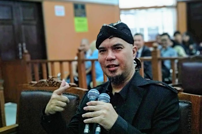 Ahmad Dhani di Pengadilan Negeri Jakarta Selatan, Senin (26/11/2018).