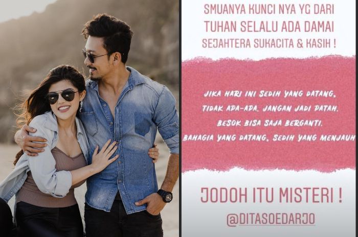 FRAGILE: The news that Dita Soedarjo was married to Denny Sumargo. This news was first known to Angela & # 39; s best friend Angela.