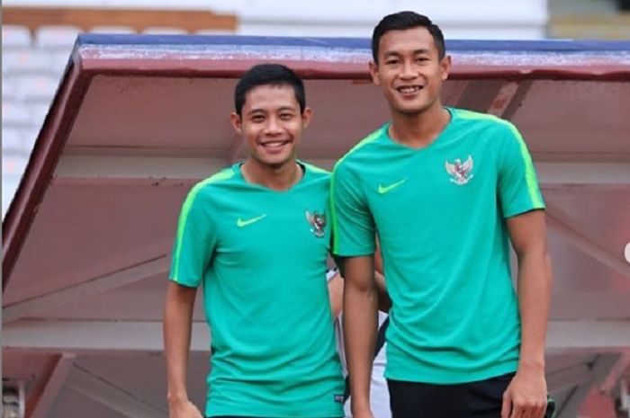 Evan Dimas Darmono (kiri) dan Hansamu Yama Pranata (Kanan).