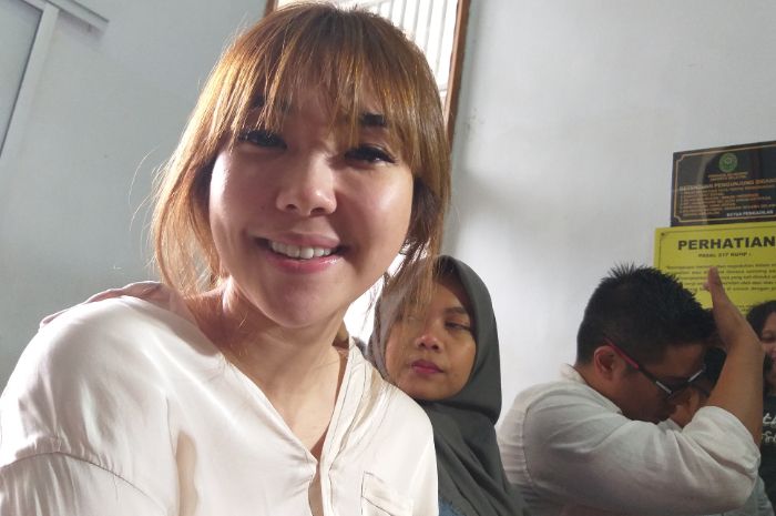 Gisella Anastasia saat ditemui Grid.ID di Pengadilan Negeri Jakarta Selatan, Rabu (9/1/2019).