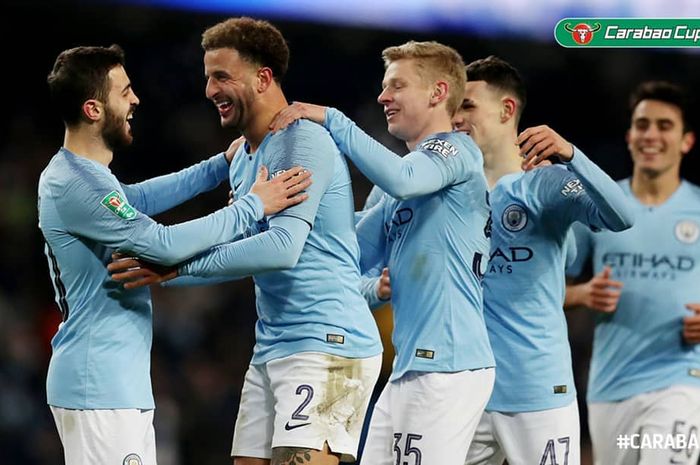 Manchester City berhasil menang 9-0 atas Burton Albion dalam leg pertama semifinal Carabao Cup yang 
