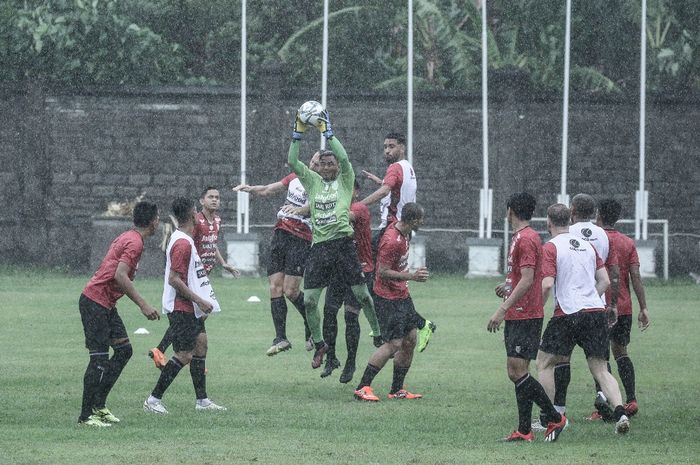 Sesi latihan Bali United menjelang laga babak 32 besar Piala Indonesia melawan Blitar United.