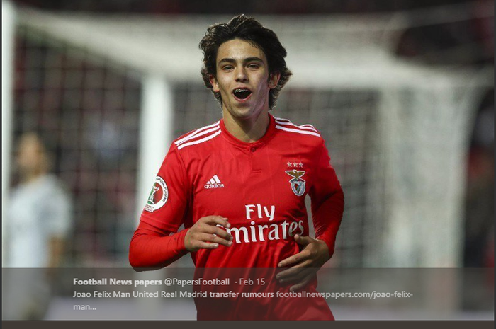 Pemain muda Benfica, Joao Felix.